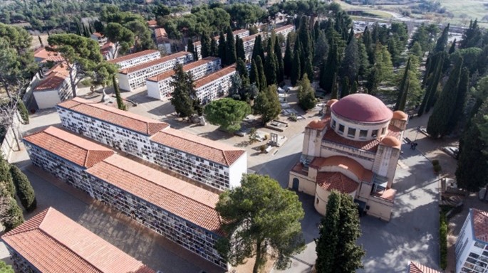 Vista aèria del Cementiri Municipal